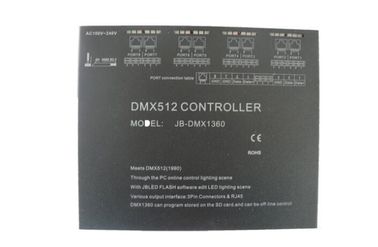 4096 disponibles à télécommande de contrôleur principal du noir DMX512 des canaux AC100-240V