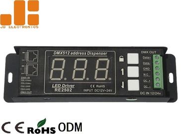 Diviseur de signal du simple canal DMX avec le mode d'adresse d'affichage numérique DC12V - 24V